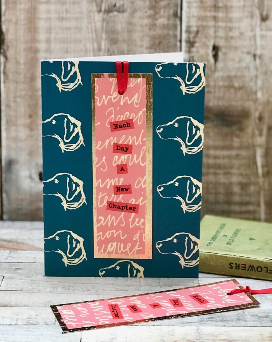 'Each day a new Chapter' bookmark card